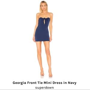 SUPERDOWN- Navy Blue mini dress NWT